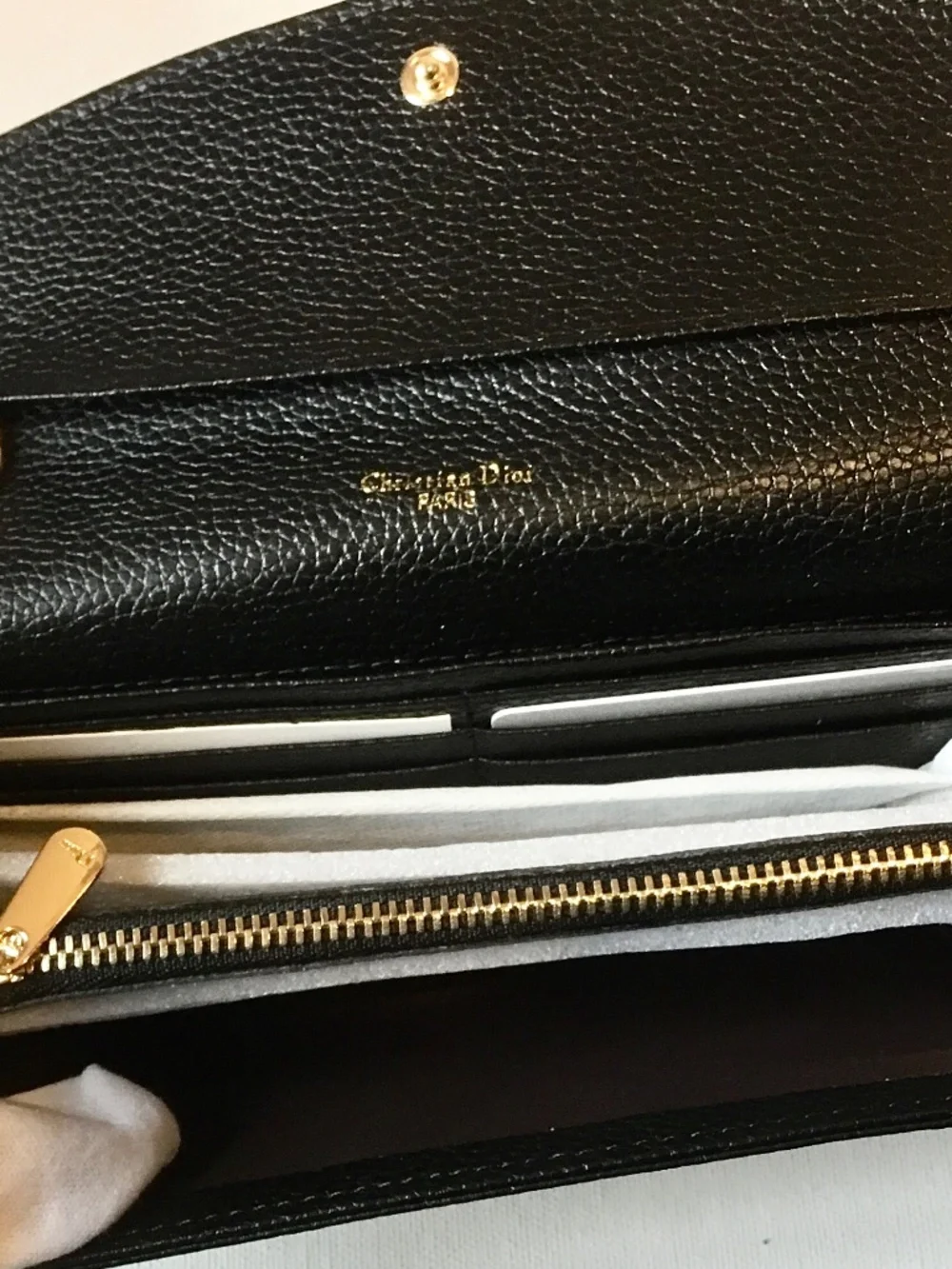 DIOR QUIT LONG BLACK WALLET